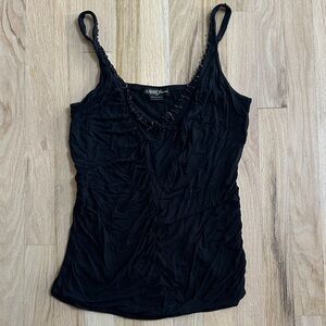 GUESS Black Camisole with Beaded Detail